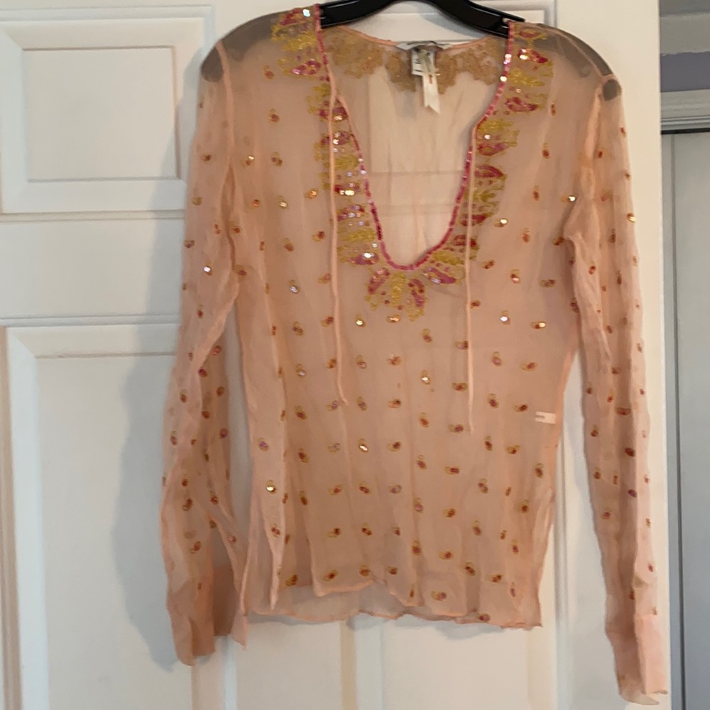 Abercrombie & Fitch sheer top size small